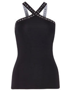 Cross Over Front Top Black 7