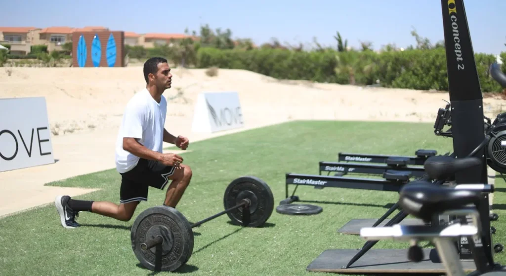 Bar facing burpees