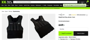 Vad kostar en viktväst och var kan du köpa den i Sverige