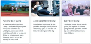 Svenska gym som erbjuder boot camps